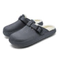 Fleece-Lined Eva Soft Bottom Slippers for Home Travel