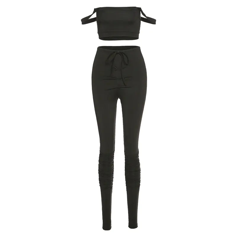 Summer Women's Casual Outfit with Off-Shoulder Design discount store