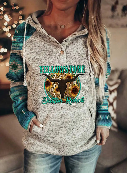Hooded Long Sleeve Sweater for Women