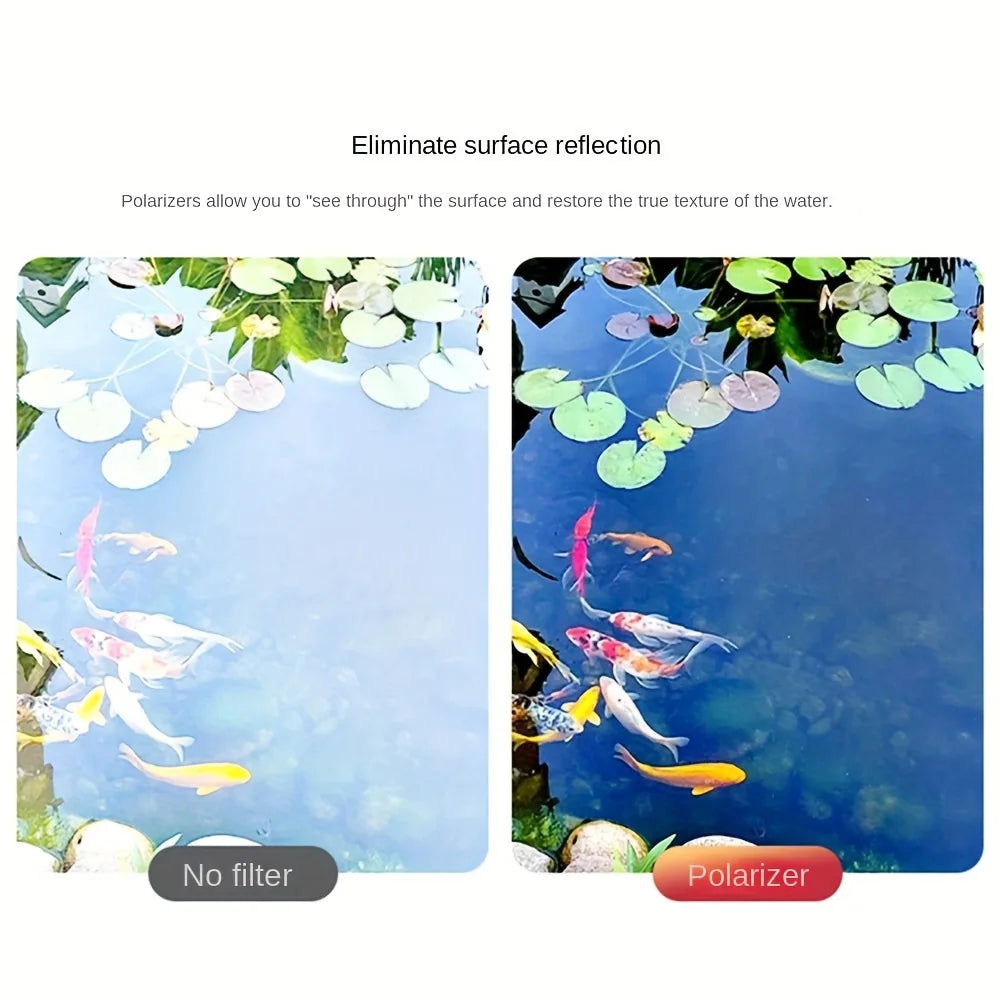 52mm Clip-On CPL Phone Lens Filter ViralGalleria.com