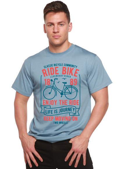 Ride Bike Spun Bamboo® Men's Bamboo Viscose/Organic Cotton Short Sleeve Graphic T-Shirt Spun Bamboo