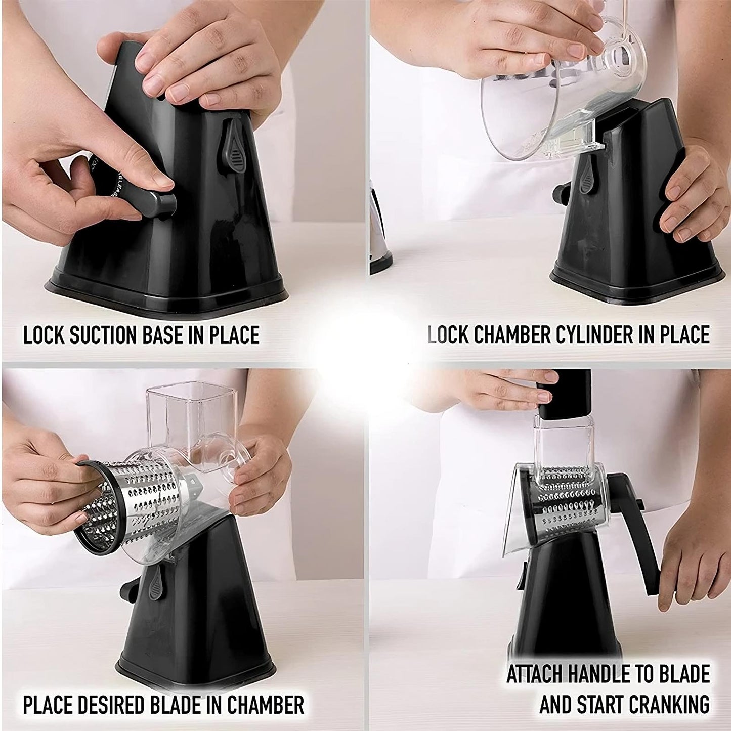 3-in-1 Rotary Cheese Grater & Vegetable Slicer ViralGalleria.com