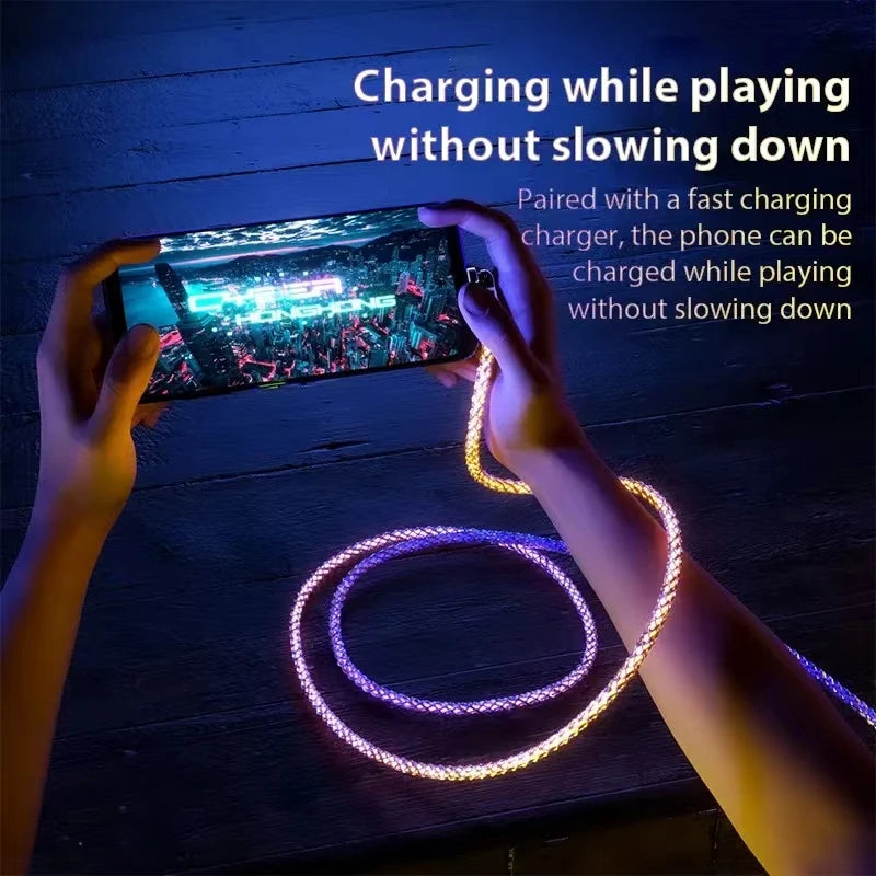 120W RGB Fast Charging Cable ViralGalleria.com