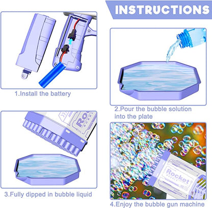 Soap Bubble Gun Machine with 69 Holes ViralGalleria.com