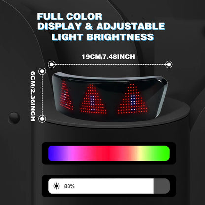 Motorcycle Helmet Programmable LED Display ViralGalleria.com
