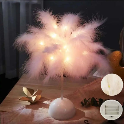 Feather Design LED Table Lamp ViralGalleria.com