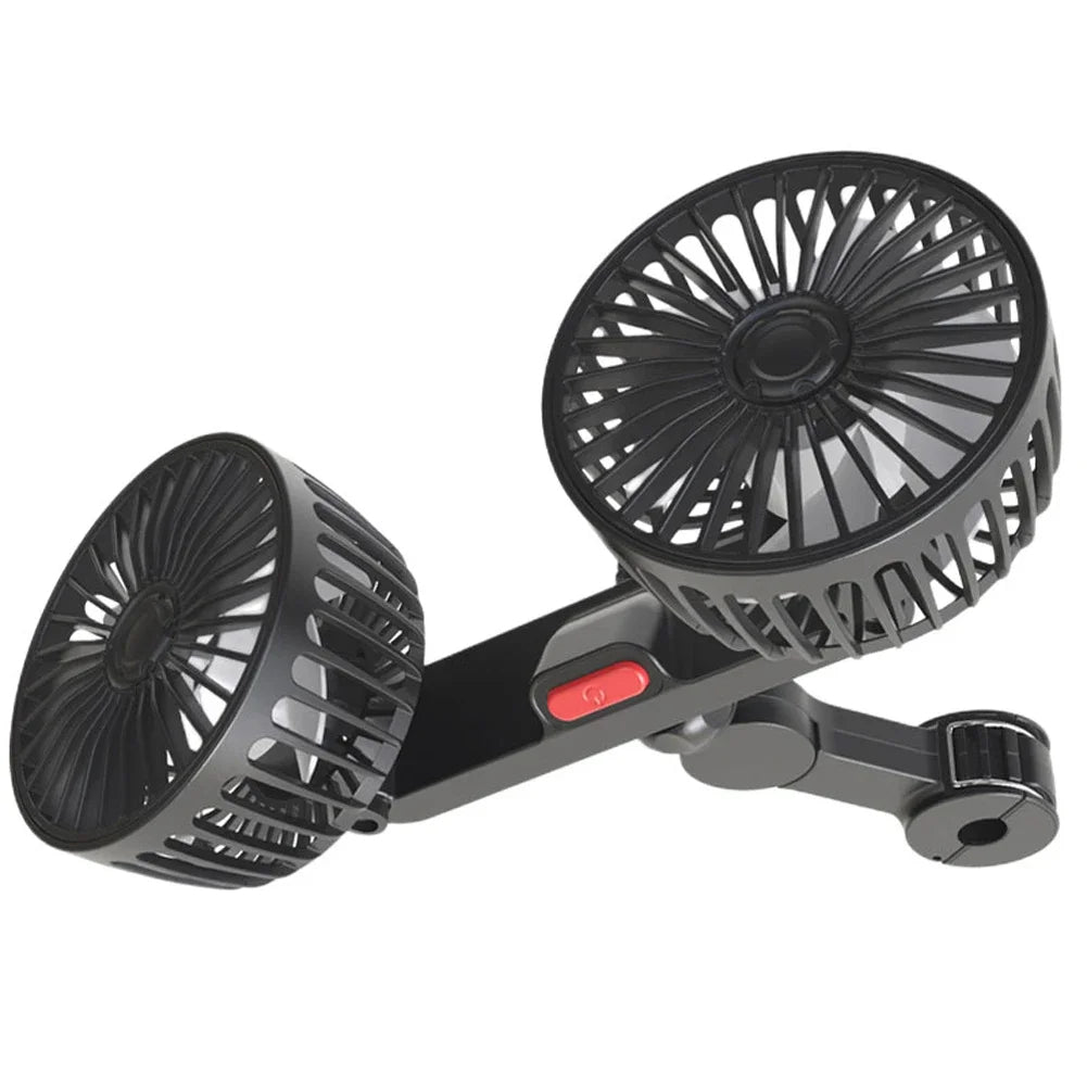 Dual-Head Fan for Car Seats ViralGalleria.com