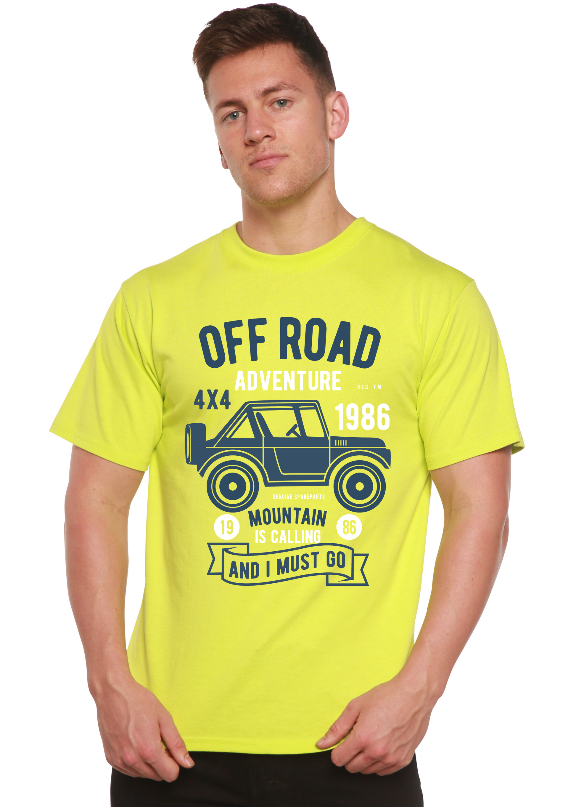 Off Road Adventure Spun Bamboo® Men's Bamboo Viscose/Organic Cotton Short Sleeve Graphic T-Shirt Spun Bamboo