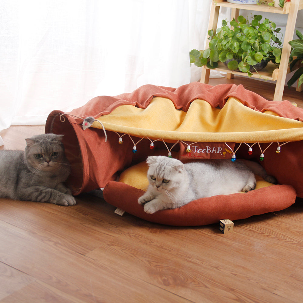 Pet Cats Tunnel Toy Interactive Play Toy ViralGalleria.com