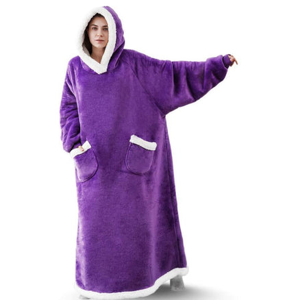 Oversized Wool Hoodie Blanket ViralGalleria.com