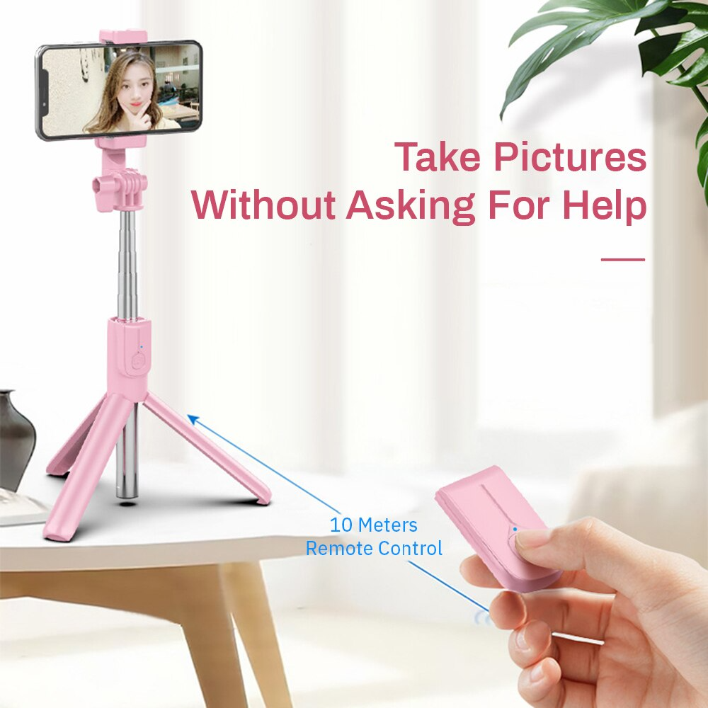 Portable Tripod Selfie Stick With Light ViralGalleria.com