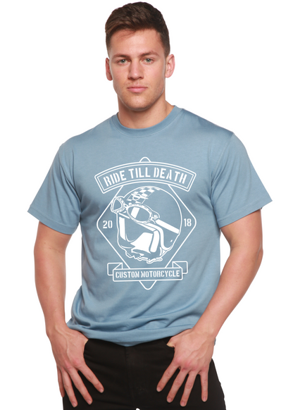 Ride Till Death Spun Bamboo® Men's Bamboo Viscose/Organic Cotton Short Sleeve Graphic T-Shirt Spun Bamboo