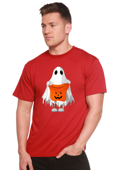 Boo Halloween Men's Bamboo Viscose/Organic Cotton Short Sleeve Graphic T-Shirt Spun Bamboo