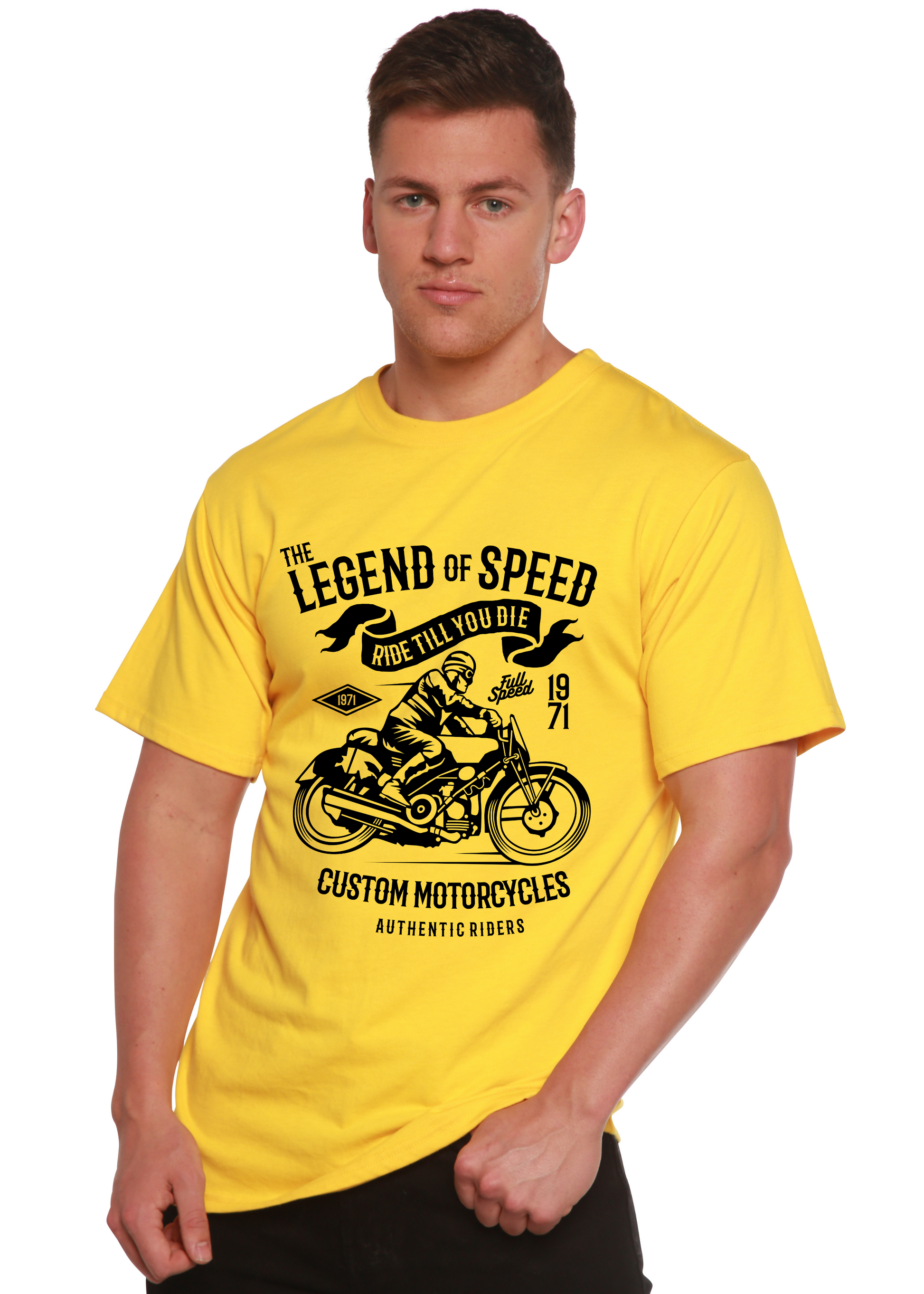 The Legend of Speed Spun Bamboo® Men's Bamboo Viscose/Organic Cotton Short Sleeve Graphic T-Shirt Spun Bamboo