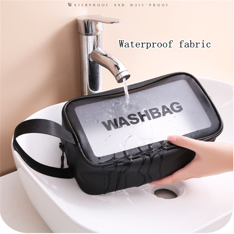 Portable Transparent Waterproof Travel Wash & Makeup Bag ViralGalleria.com