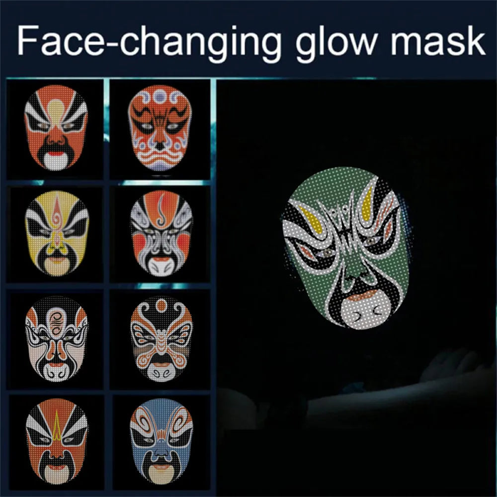 Full LED Face Mask for Halloween ViralGalleria.com
