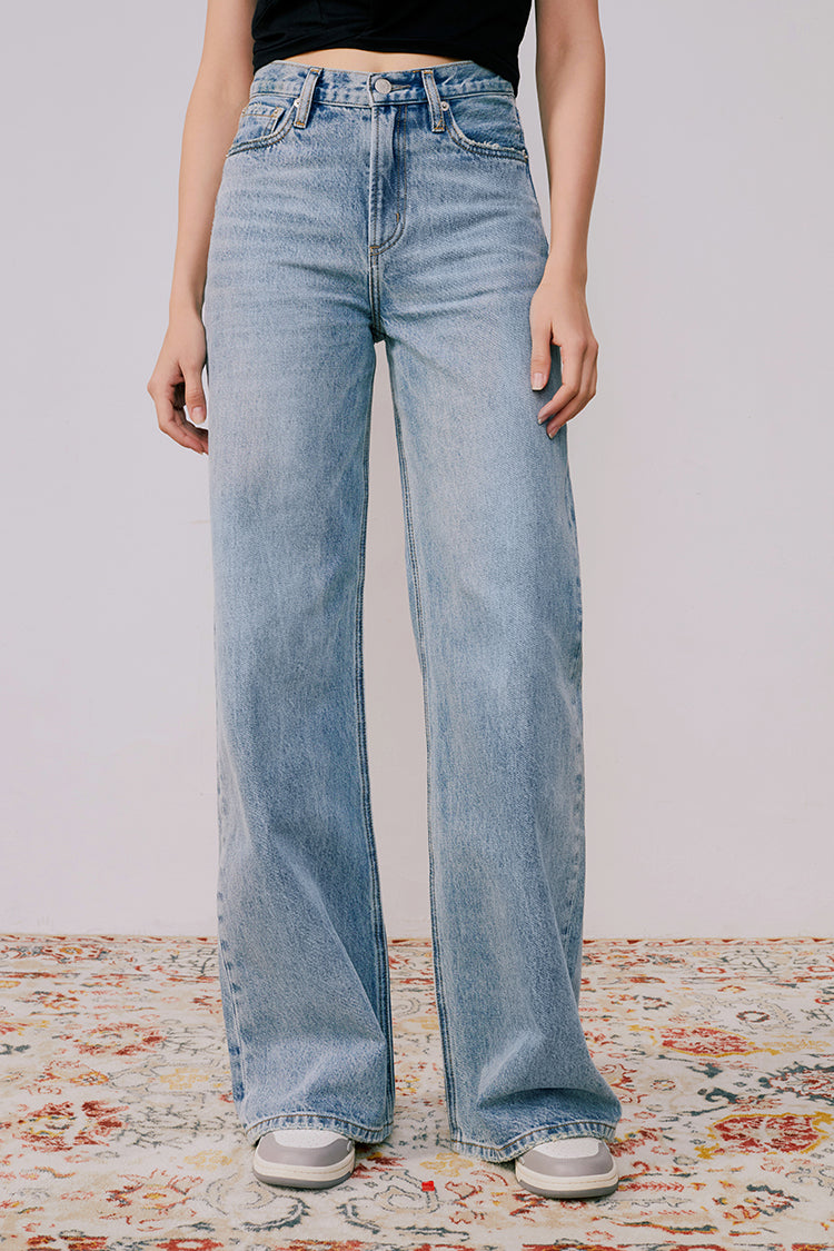 Angeles High Rise Baggy Jeans HJ103 Hey Joanie