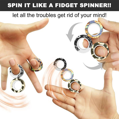 Magnetic Rings Fidget Toy ViralGalleria.com