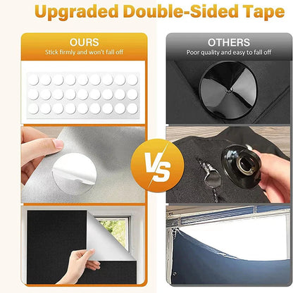 Self-Adhesive Pleated Blackout Blinds ViralGalleria.com