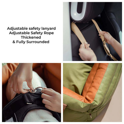 Dog Car Seat Bed with Safety Buckle ViralGalleria.com