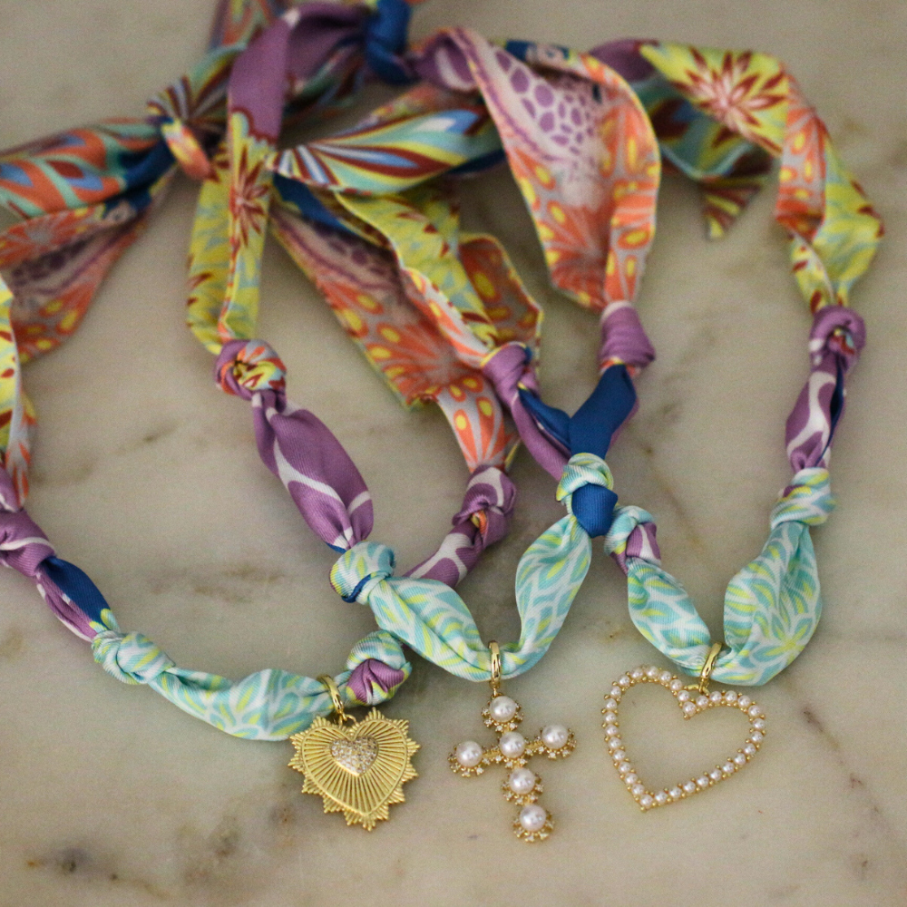 Sunset Garden Scarf Necklace Deep South Originals