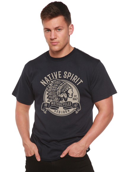 Native Spirit Spun Bamboo® Men's Bamboo Viscose/Organic Cotton Short Sleeve Graphic T-Shirt Spun Bamboo