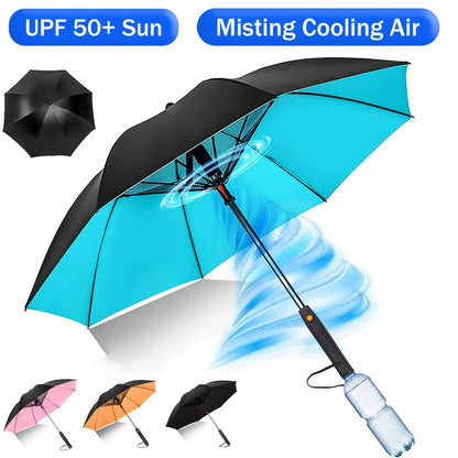 Portable Umbrella with Fan & Misting ViralGalleria.com