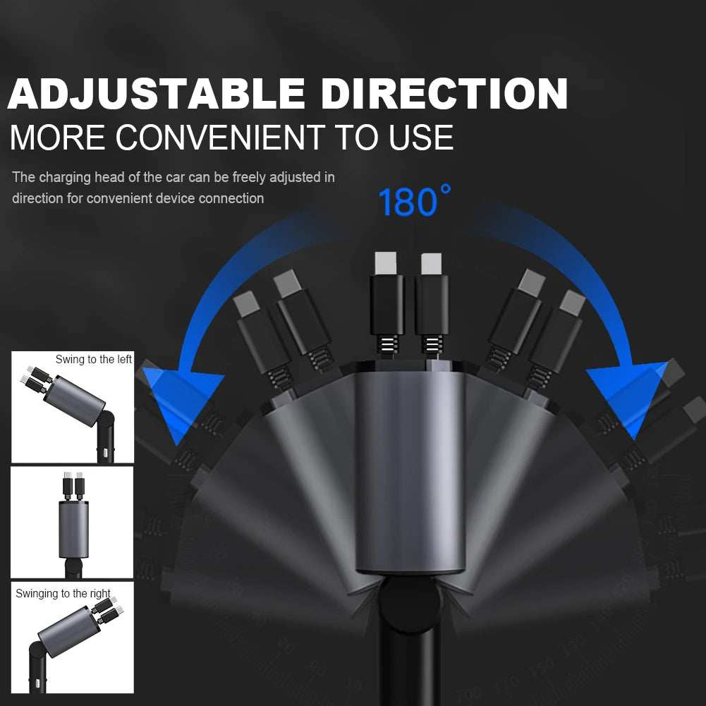 Retractable Car Charger ViralGalleria.com