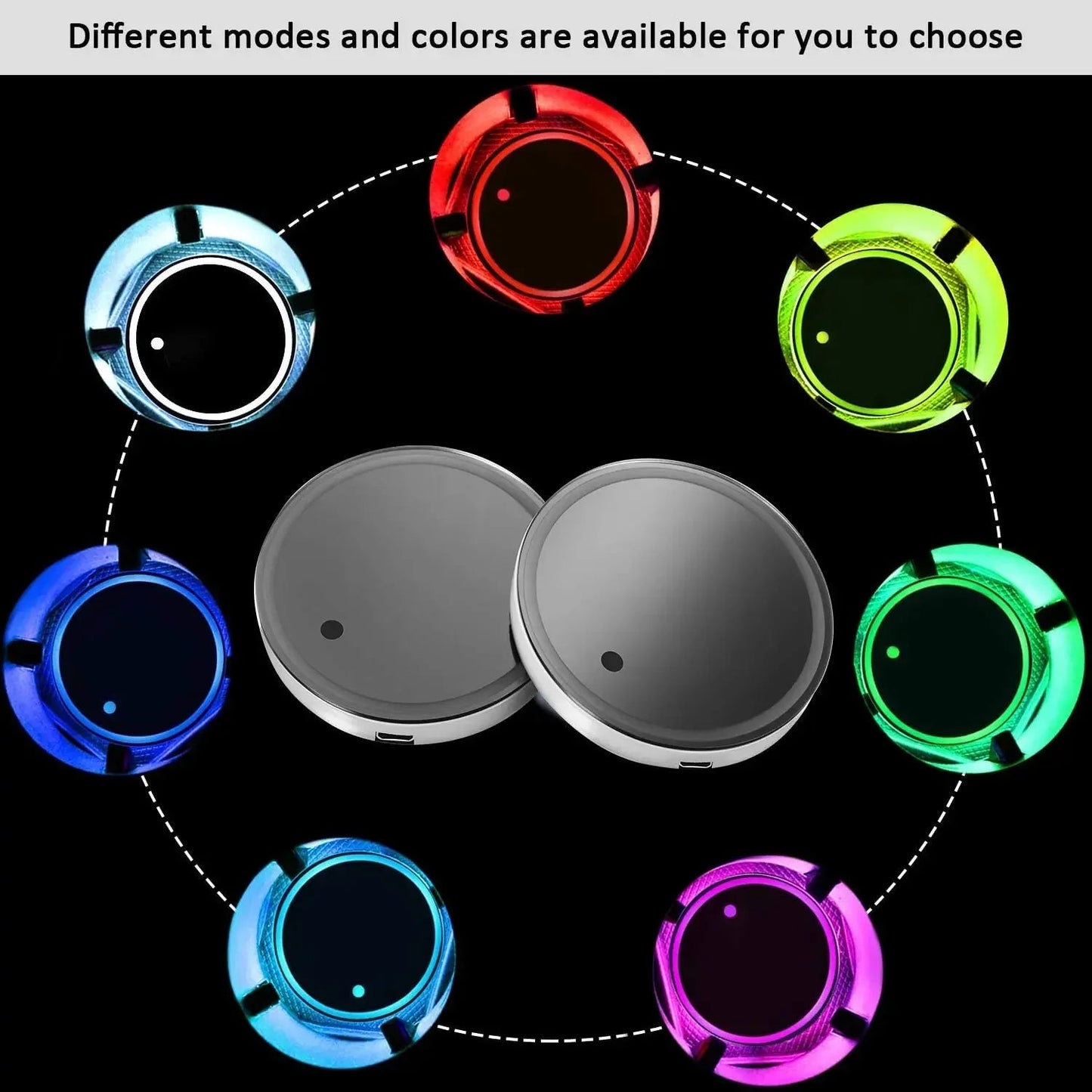 LED Car Cup Holder Light ViralGalleria.com