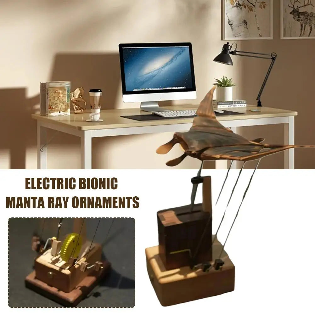 Handmade Wooden Manta Ray ViralGalleria.com
