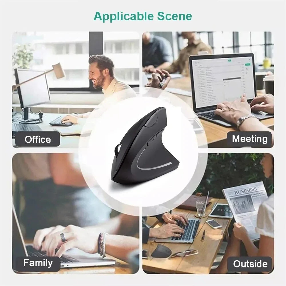 Vertical Ergonomic Wireless Mouse ViralGalleria.com