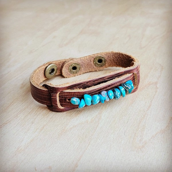 Dusty Narrow Cuff with Turquoise Regalite Stones Shop Style & More | Fresh Looks, Everyday Deals & Free Shipping