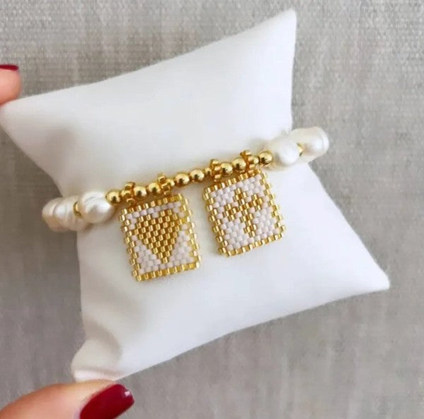 Sacred Freshwater Pearl Scapular Bracelet Shop Style & More | Fresh Looks, Everyday Deals & Free Shipping