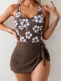 Printed Scoop Neck Wide Strap One-Piece Swimwear New Era Fashion LLc