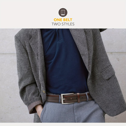 Men's Leather Belt, Fashion & Classic Casual Belt with Single Prong Buckle for Jeans, Pants, Work And Business, Gift for Dad & Husband NovaCart