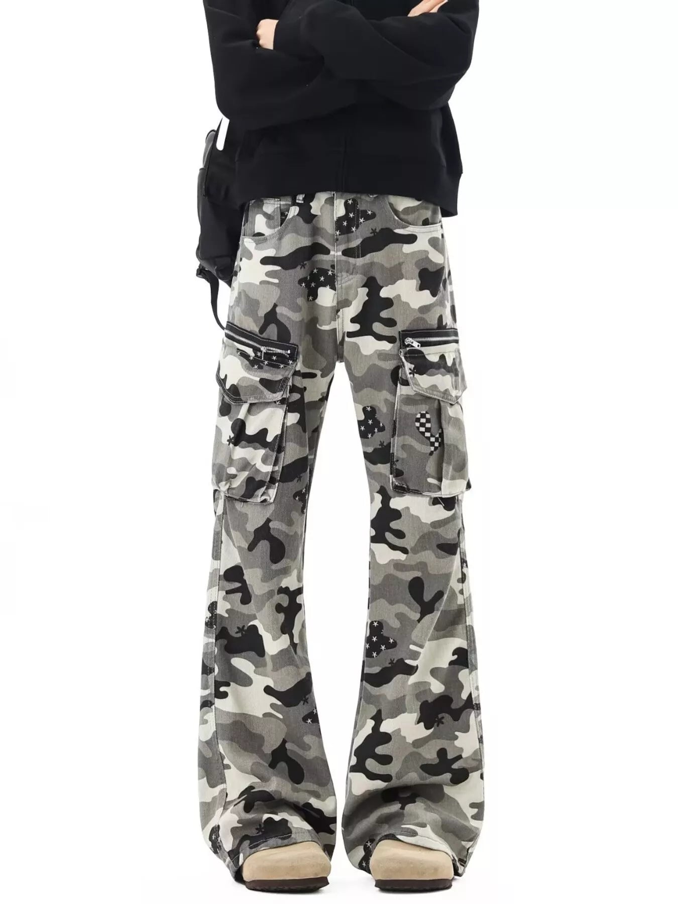 Men's Full Size Camouflage Wide Leg Pants Plus Size New Era Fashion LLc