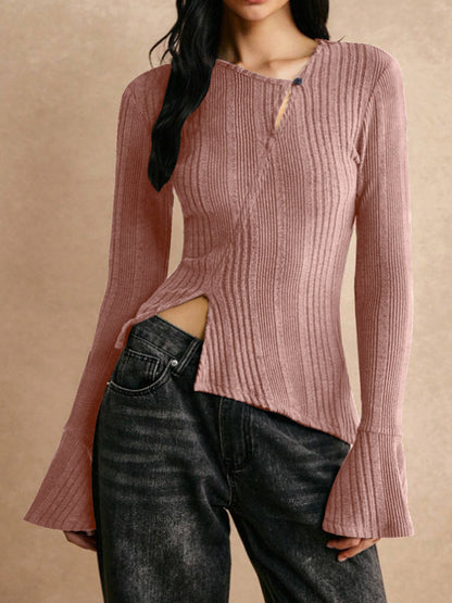 Casual Stitching Long Sleeve Button T-shirt See size chart under “more details” The Fashion Celestial