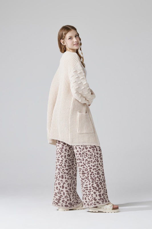 Oversized Pompom Sleeve Cardigan Shop Style & More | Fresh Looks, Everyday Deals & Free Shipping