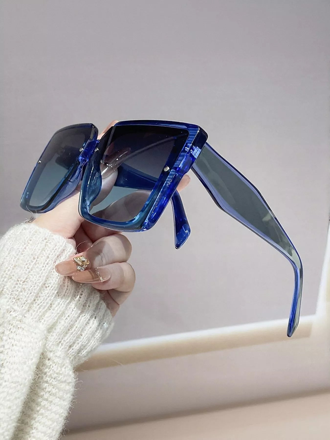 Oversized Gradient Square Sunglasses New Era Fashion LLc