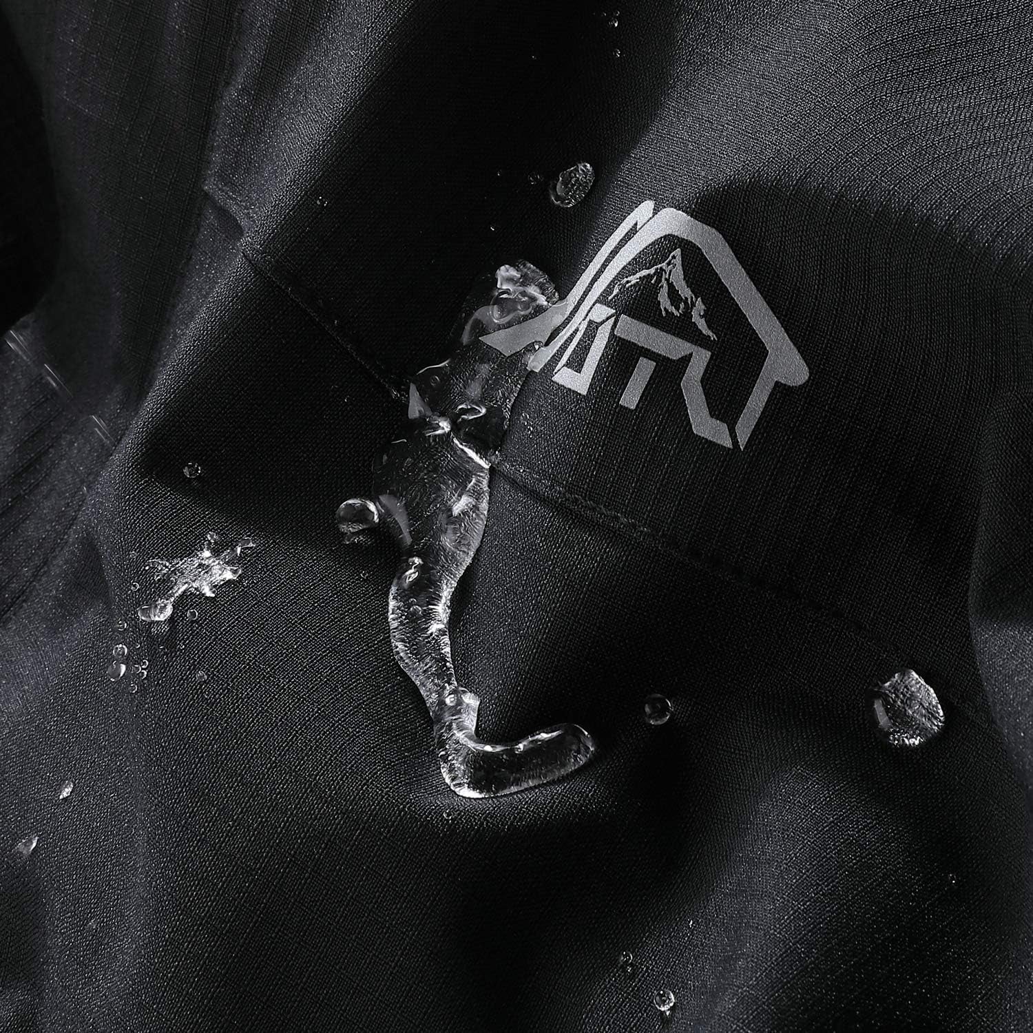 Men'S Lightweight Waterproof Hooded Rain Jacket Outdoor Raincoat Shell Jacket for Hiking Travel