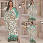 Fashion Personalized Cotton Printed Beach Dress Women Grayceful LLC