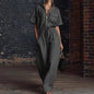 Women’s Stand Collar Sleeveless Wide-Leg Jumpsuit FitiqueFit