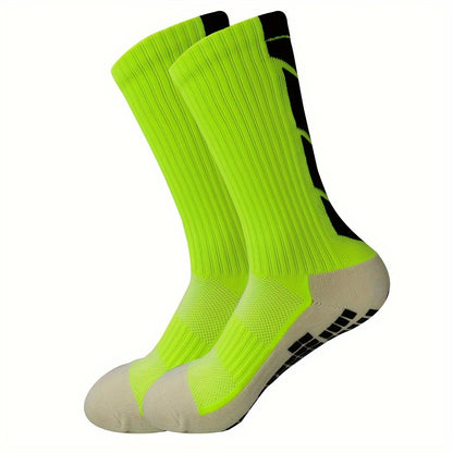 Non-slip Rubber Grip Cushion Soccer Sock | Fabric, All-season, Solid Color, Machine Washable, for Football, Basketball, Running, Hiking, Trekking, Yoga, Pilates - CT TAPESOCKS NovaCart