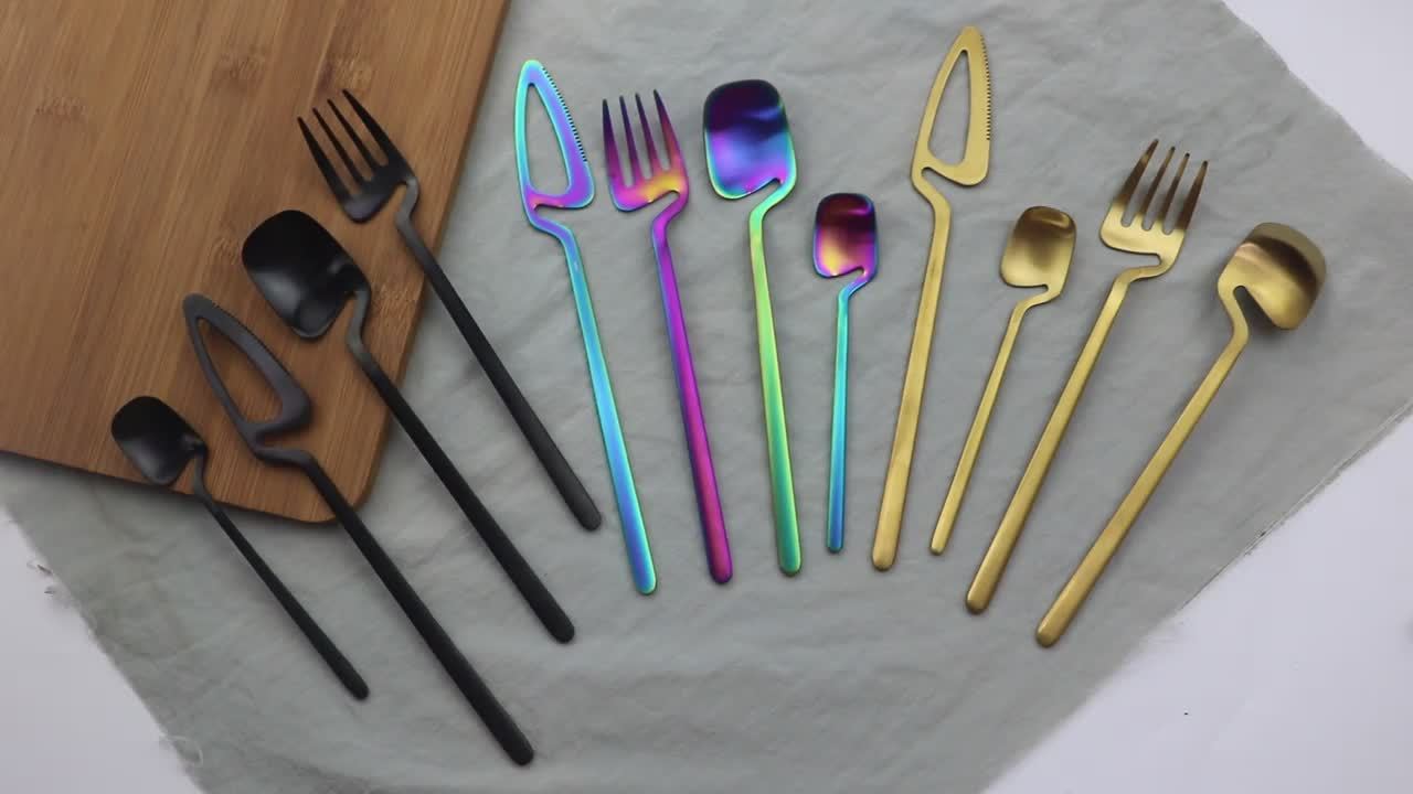 16pcs/24pcs Cutlery Set - Reusable Stainless Steel Dinnerware Set With Long Handle - Tableware Eating Utensils Set - Kitchen Supplies - For Family & Friends - Perfect for Everyday Use & Picnics NovaCart