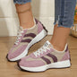 Round Toe Lace Up Sneakers New Era Fashion LLc