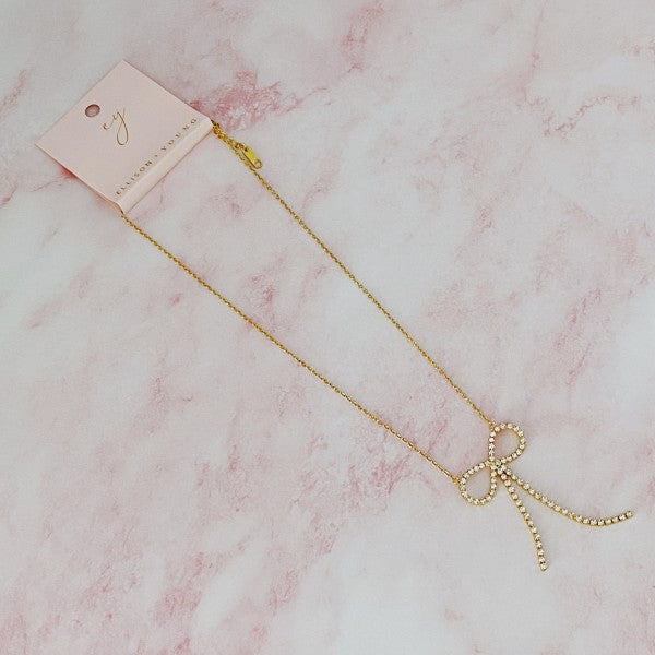 Adorable Shine Bow Necklace Shop Style & More | Fresh Looks, Everyday Deals & Free Shipping
