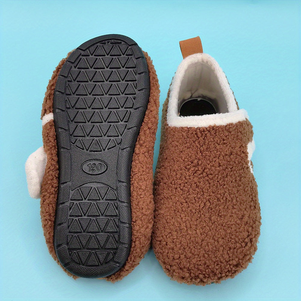 2022 New Spring Winter Cute Girl Home Shoes Thicken Soft Sole Baby Socks Shoes Toddler Warm Lightweight Floor Shoes Little Kids Fashion Faux Fur NovaCart