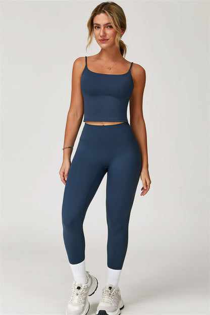 The Agile Crop Top Leggings 2-Piece Set Fitglutes Activewear Gymwear Sportswear & Workout Clothes