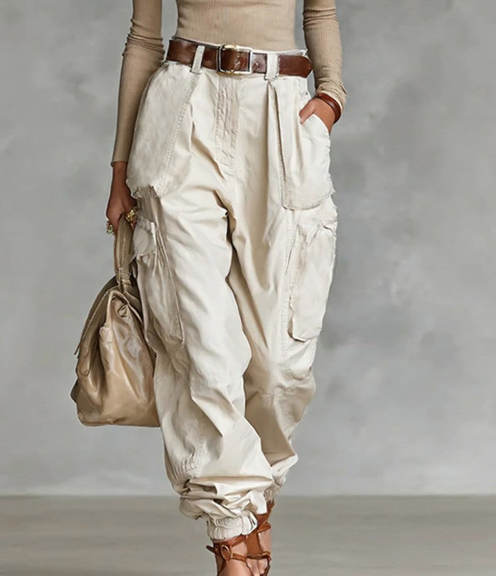 Women’s High-Waist Loose Fit Wide-Leg Casual Trousers FitiqueFit