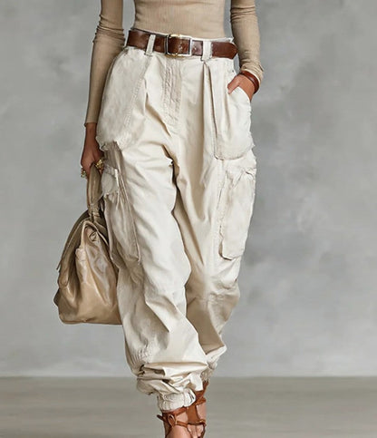 Women’s High-Waist Loose Fit Wide-Leg Casual Trousers FitiqueFit